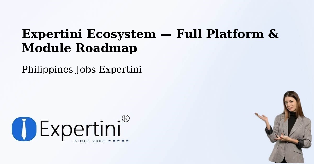 Expertini Ecosystem — Full Platform & Module Roadmap – Davao